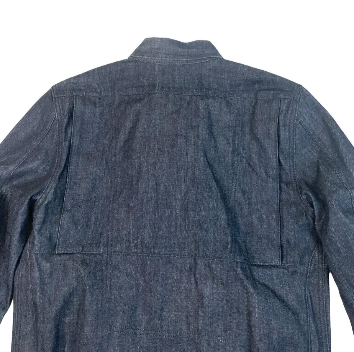 VINTAGE ROLAND SANDS DESIGN RAW INDIGO DENIM BIKER JACKET SIZE M