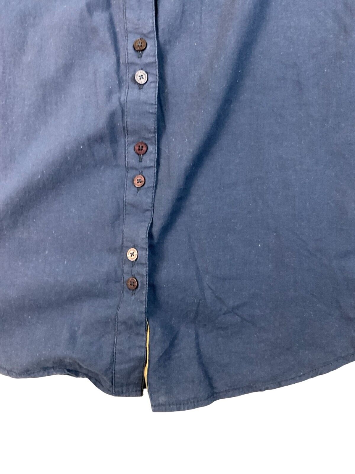BURBERRY 3/4 SLEEVE NAVY BLUE SHIRT BLOUSE SIZE S