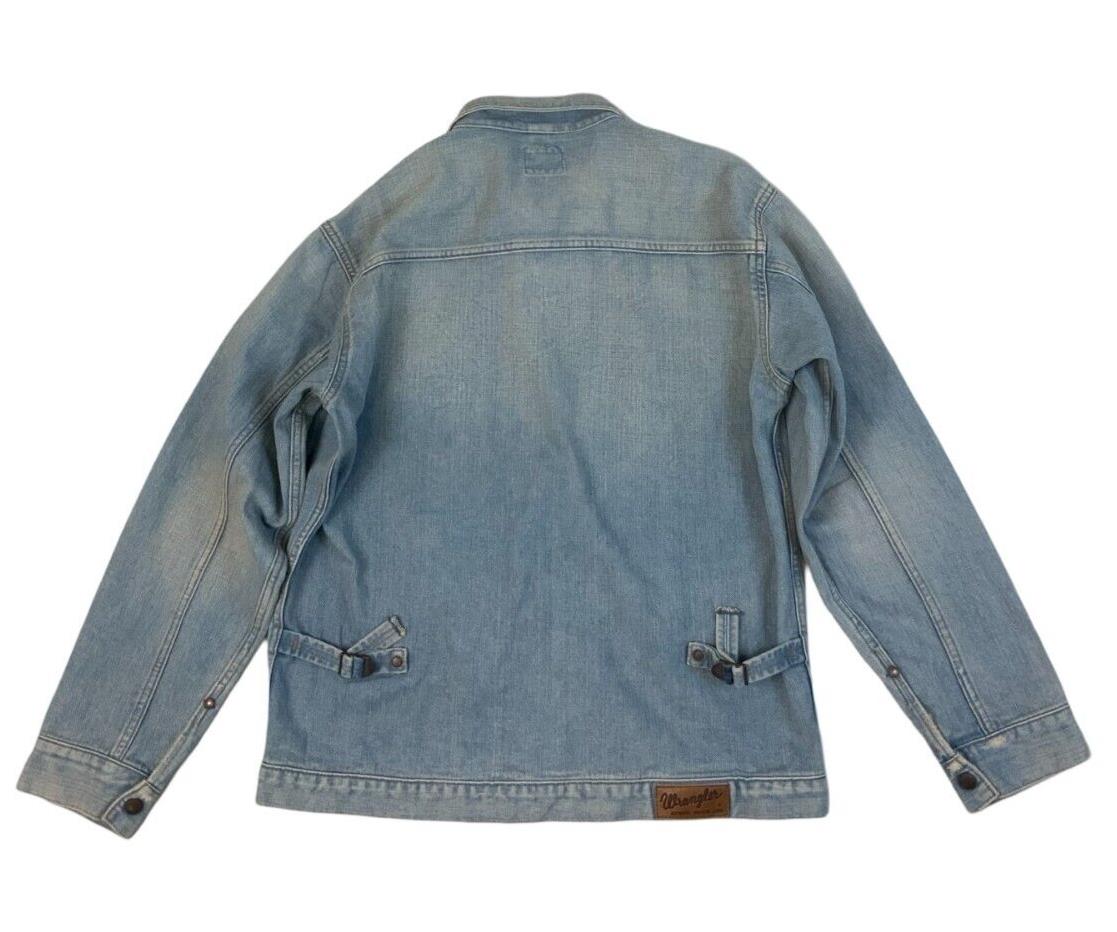 WRANGLER AZUL BY MOUSSY JAPANESE PLEAT FRONT DENIM JACKET 1950s STYLE M 40