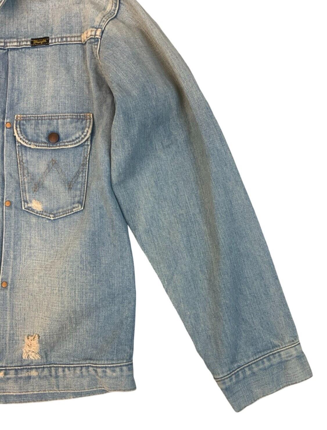 WRANGLER AZUL BY MOUSSY JAPANESE PLEAT FRONT DENIM JACKET 1950s STYLE M 40