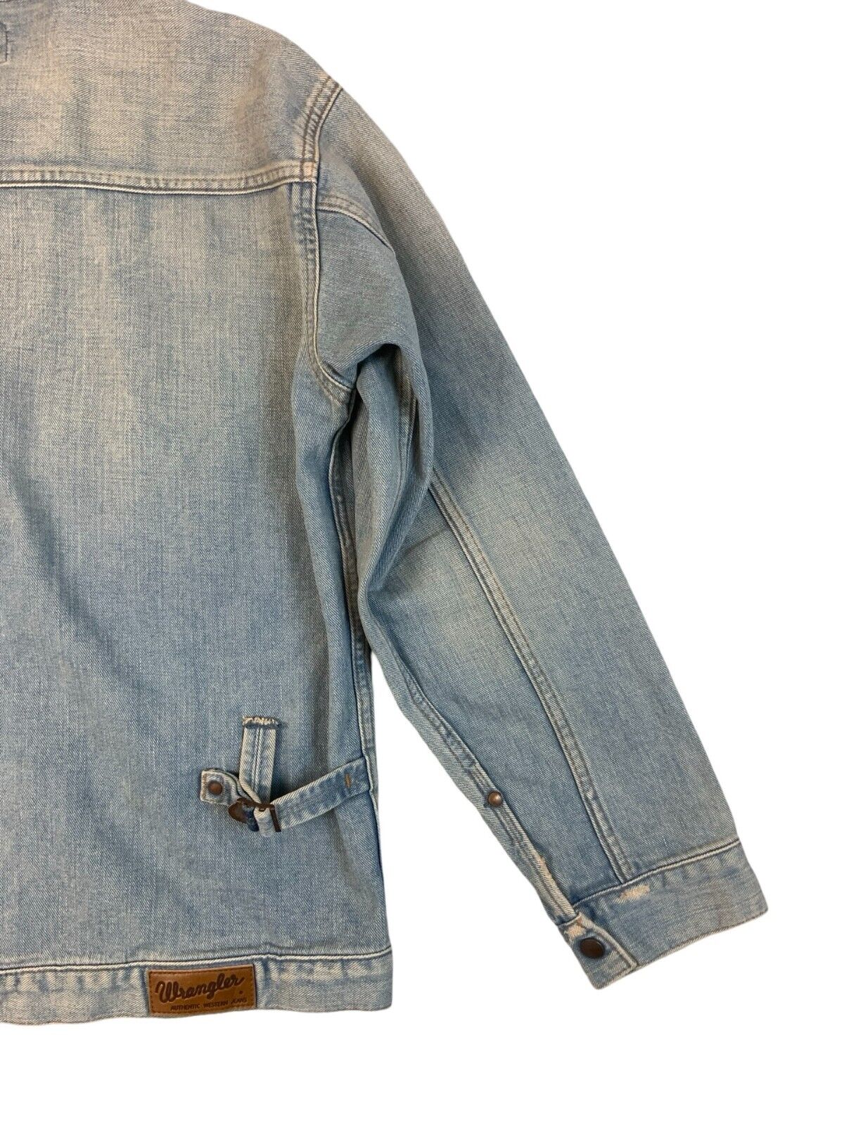 WRANGLER AZUL BY MOUSSY JAPANESE PLEAT FRONT DENIM JACKET 1950s STYLE M 40