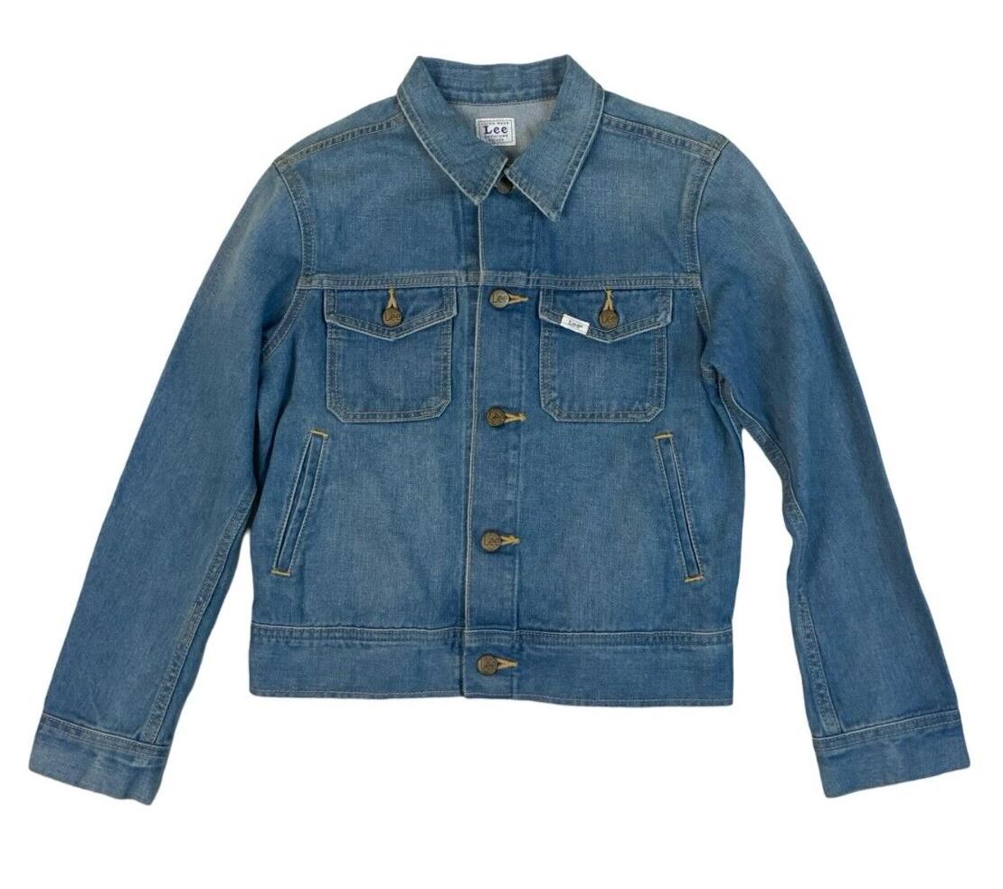VTG LADIES JAPANESE MADE LEE SANFORIZED DENIM JACKET WESTERN CUT SZ 10 34”