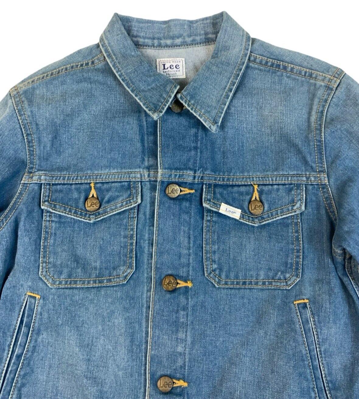 VTG LADIES JAPANESE MADE LEE SANFORIZED DENIM JACKET WESTERN CUT SZ 10 34”