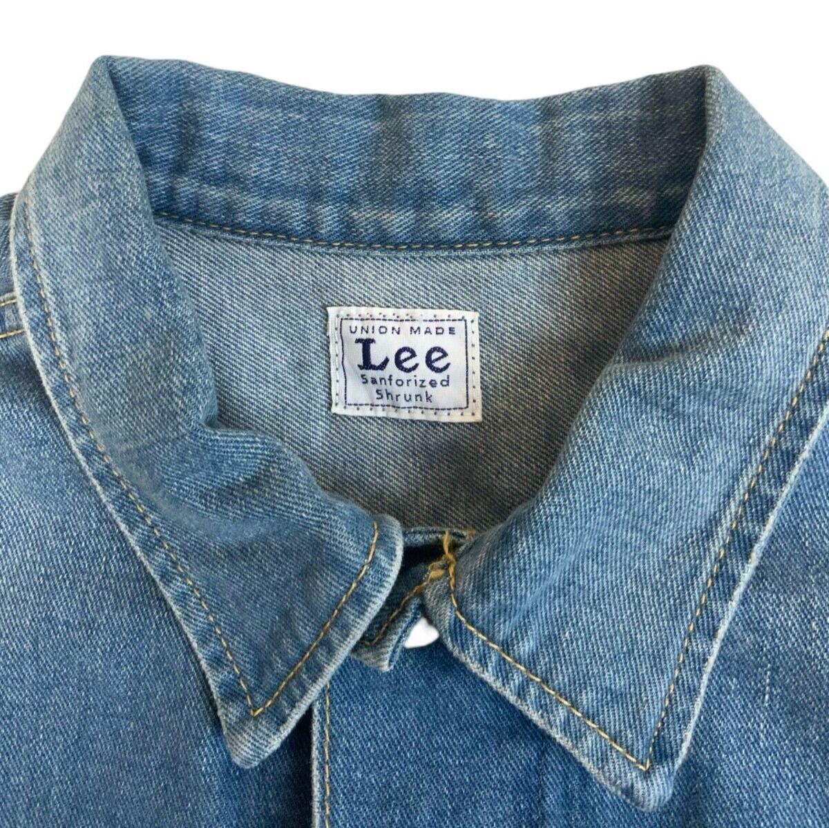 VTG LADIES JAPANESE MADE LEE SANFORIZED DENIM JACKET WESTERN CUT SZ 10 34”
