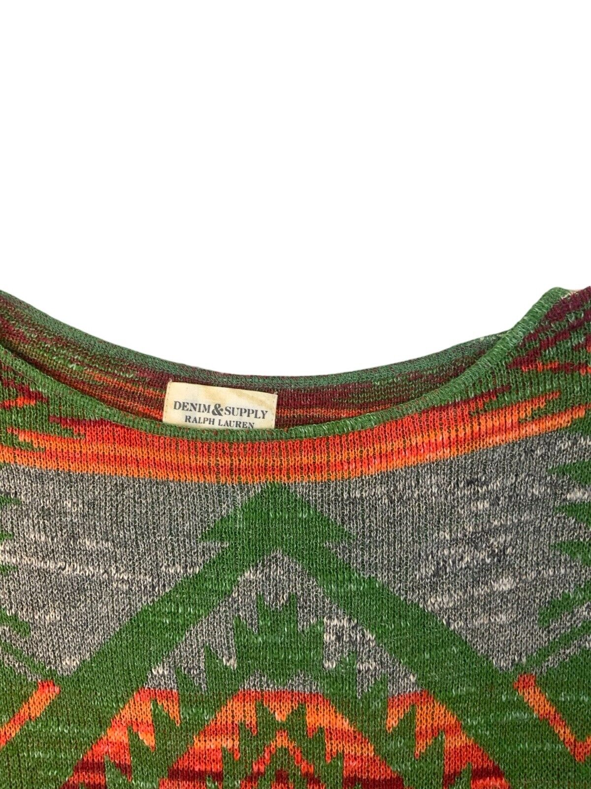 LADIES RALPH LAUREN DENIM & SUPPLY AZTEC CHIMAYO KNIT JUMPER SWEATER 42”