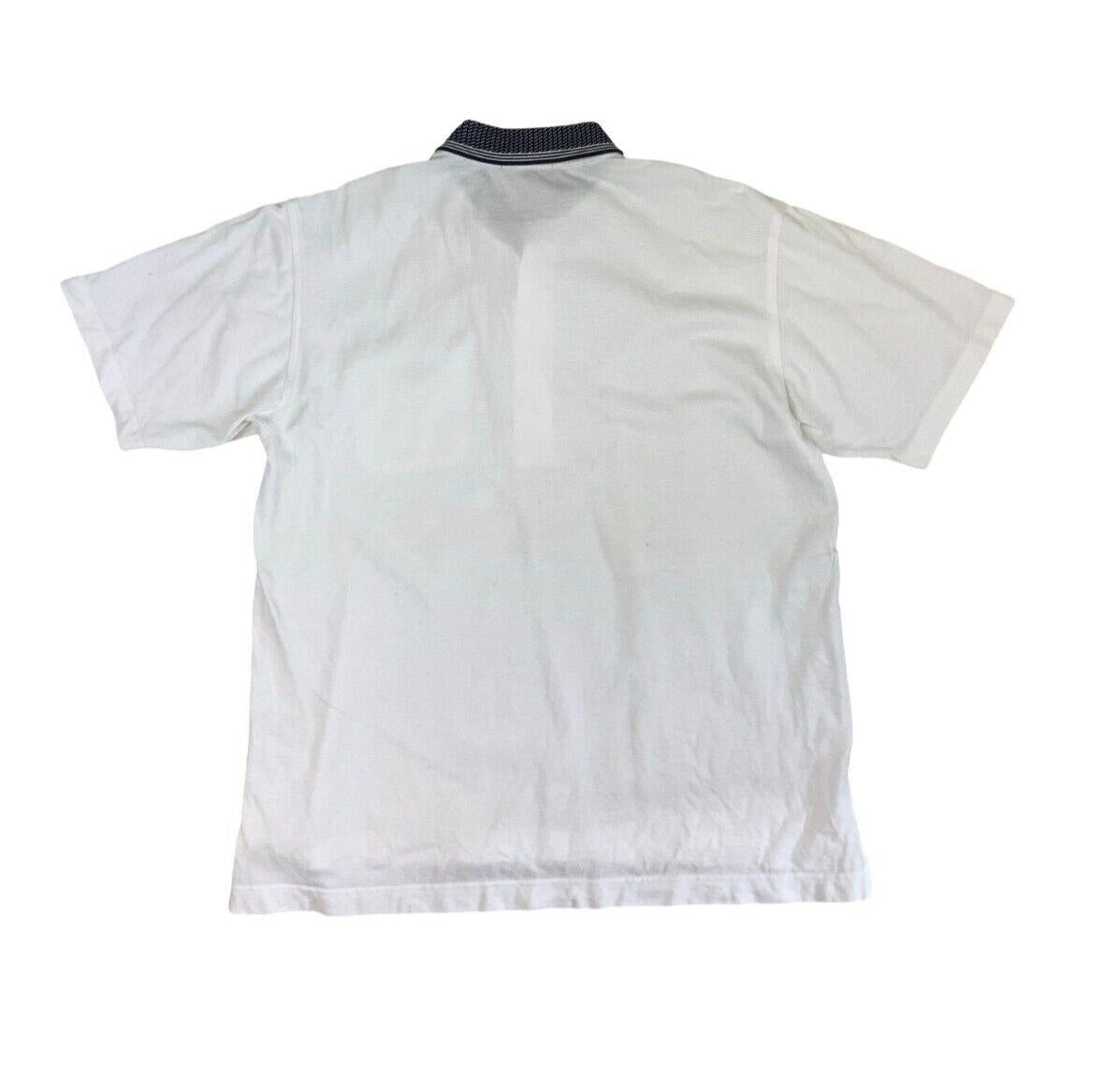 KENZO GOLF WHITE CHETS POCKET POLO SHIRT SIZE L