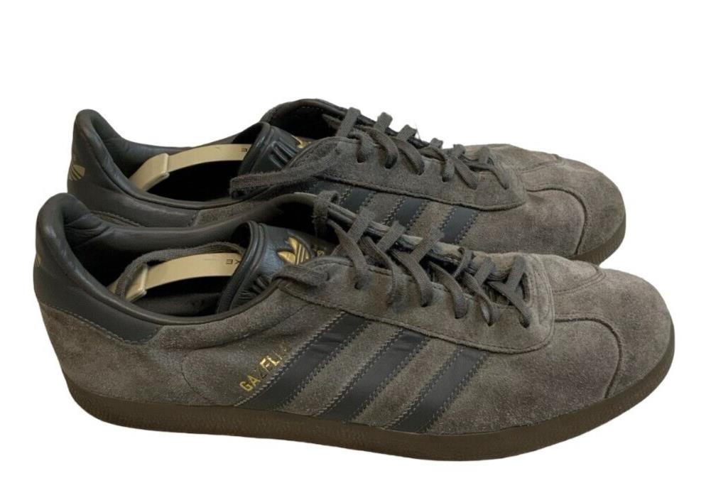 ADIDAS ORIGINALS SUEDE GAZELLE GREY TRAINERS SIZE UK 10.5