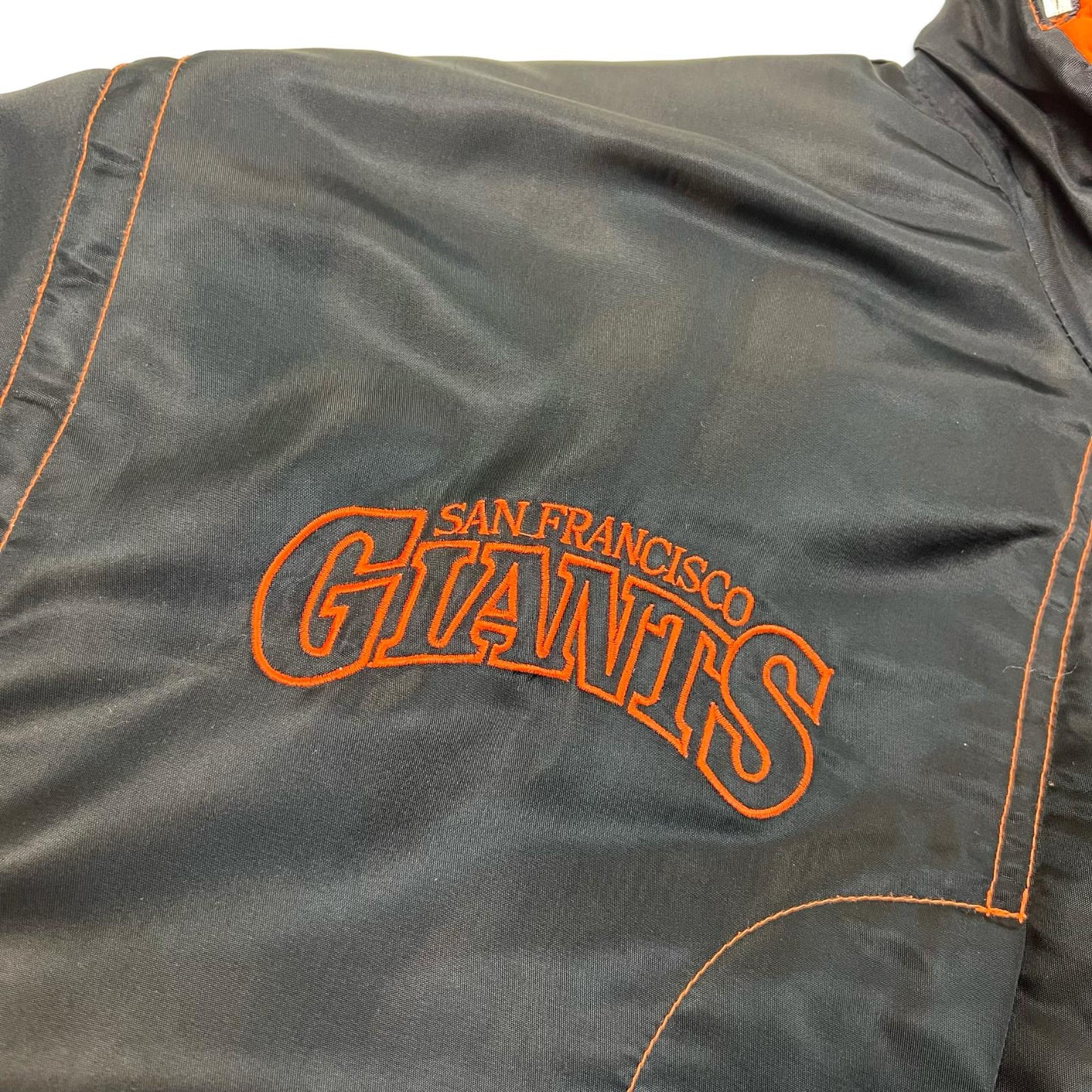 VTG 90s CAMPRI SAN FRANSISCO GIANTS BLACK PUFFER JACKET XXL