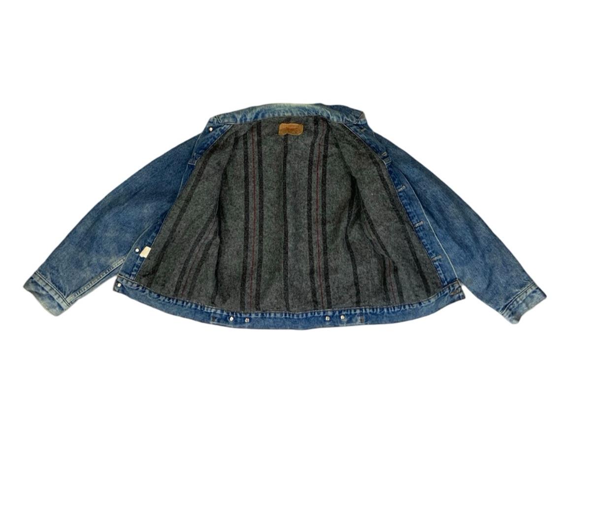 VTG 80s USA BLANKET LINED LEVIS 70506 TYPE 3 TRUCKER DENIM JACKET BIKER XS 34