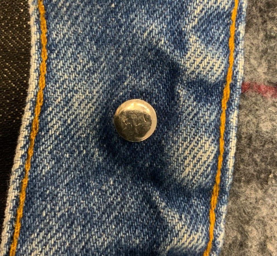 VTG 80s USA BLANKET LINED LEVIS 70506 TYPE 3 TRUCKER DENIM JACKET BIKER XS 34