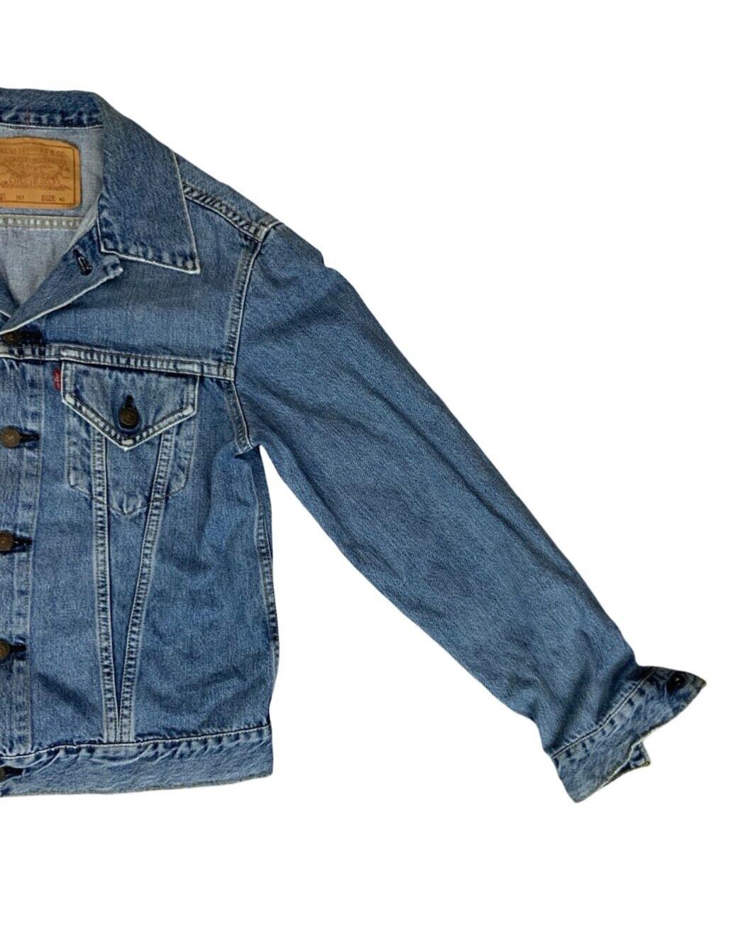 VTG 90s LEVIS BIG E TYPE 3 TRUCKER DENIM JACKET JAPANESE MOD ROCKABILLY LVC S 36