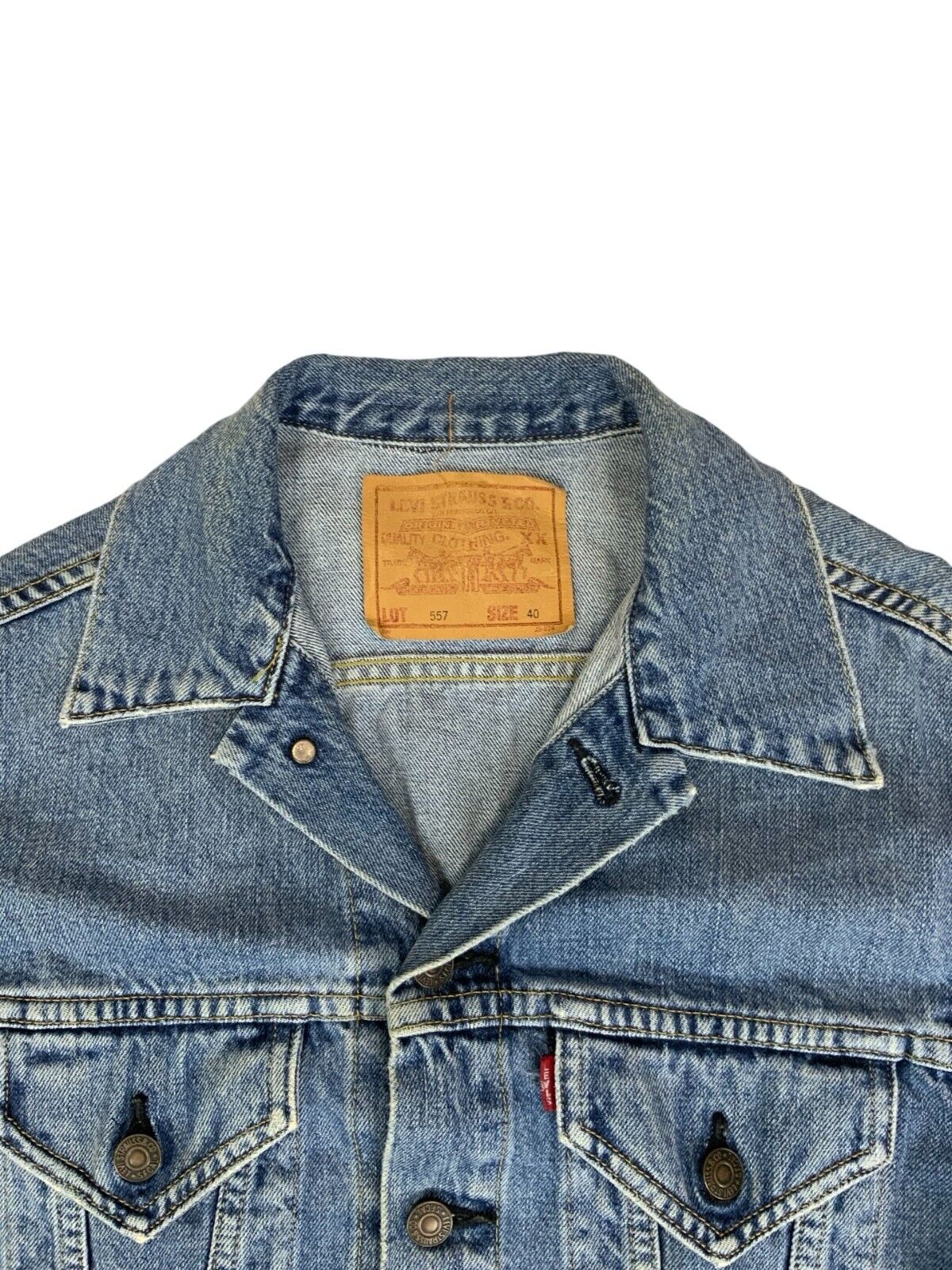 VTG 90s LEVIS BIG E TYPE 3 TRUCKER DENIM JACKET JAPANESE MOD ROCKABILLY LVC S 36