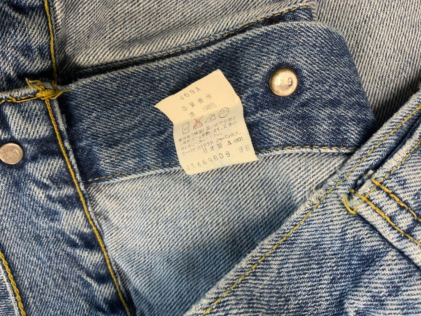VTG 90s LEVIS BIG E TYPE 3 TRUCKER DENIM JACKET JAPANESE MOD ROCKABILLY LVC S 36