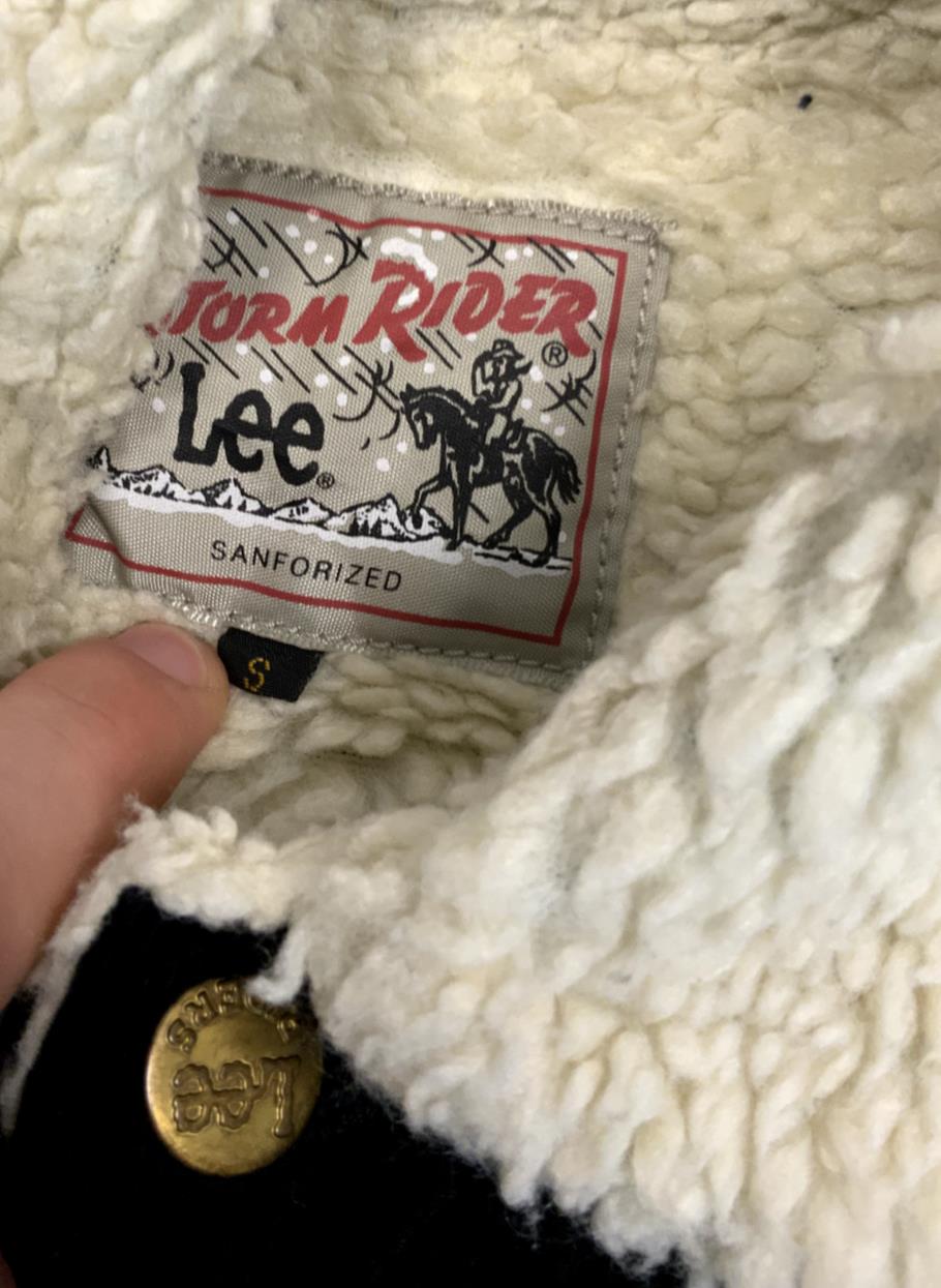 VTG LEE STORM RIDERS JAPANESE SHERPA LINED CORDUROY JACKET SANFORIZED S 36