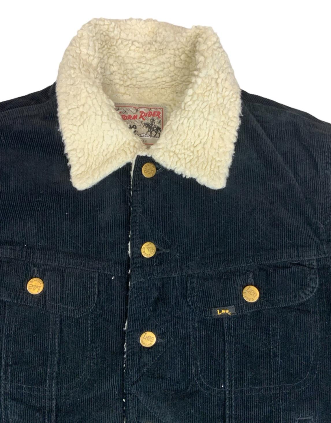 VTG LEE STORM RIDERS JAPANESE SHERPA LINED CORDUROY JACKET SANFORIZED S 36