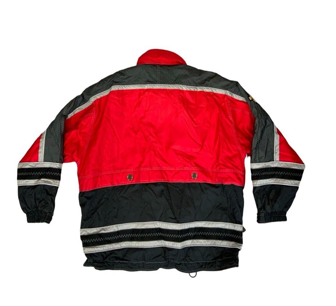VTG 90s 00s DESCENTE RED BLACK PADDED SKI JACKET SIZE XXL