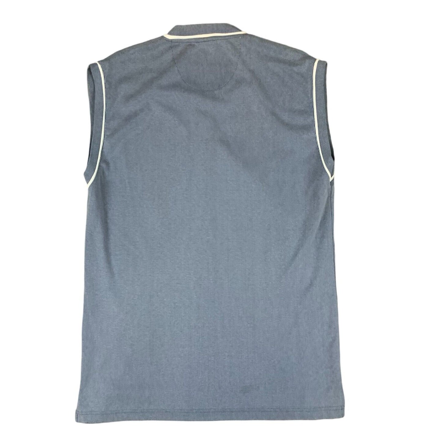 VTG 00s Y2K LEVIS LIGHT BLUE V NECK VEST TANK TOP SIZE L