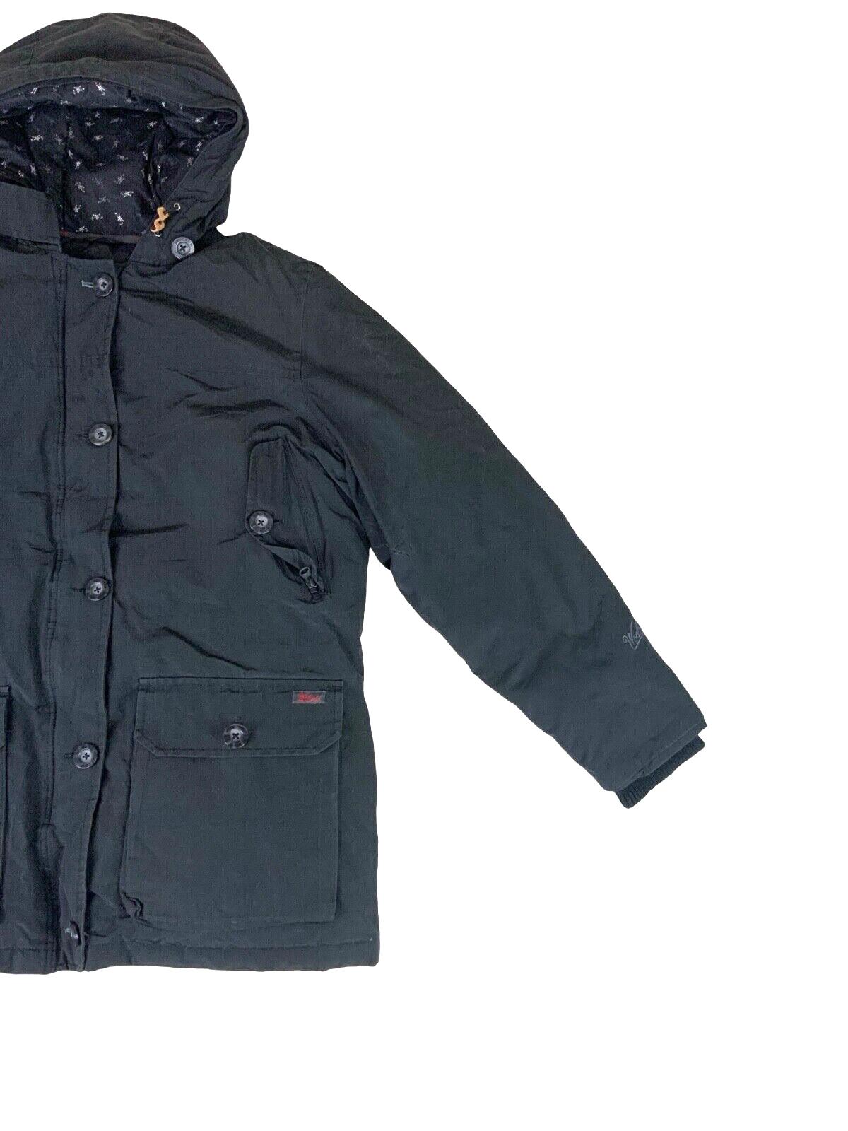 BLACK WOOLRICH DOWN FILLED WINTER PARKA PUFFER SKI JACKET RRP £900 L 42”