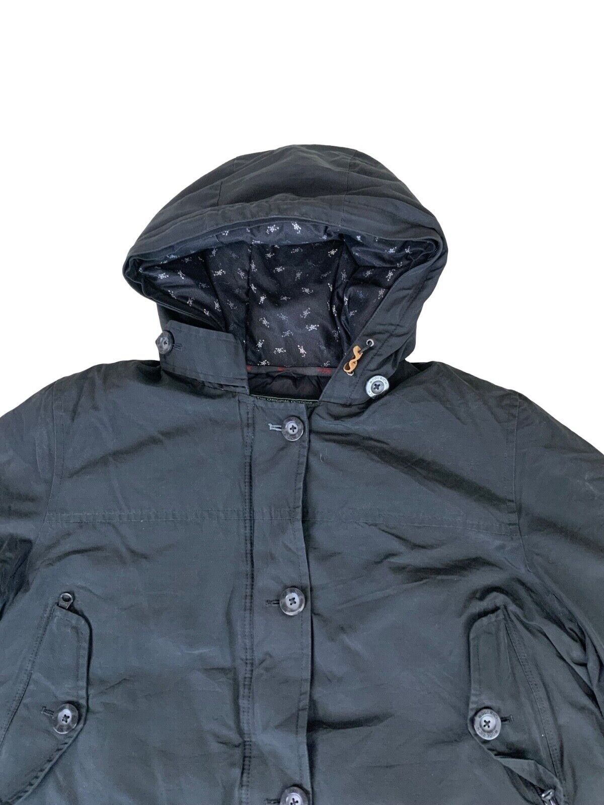 BLACK WOOLRICH DOWN FILLED WINTER PARKA PUFFER SKI JACKET RRP £900 L 42”