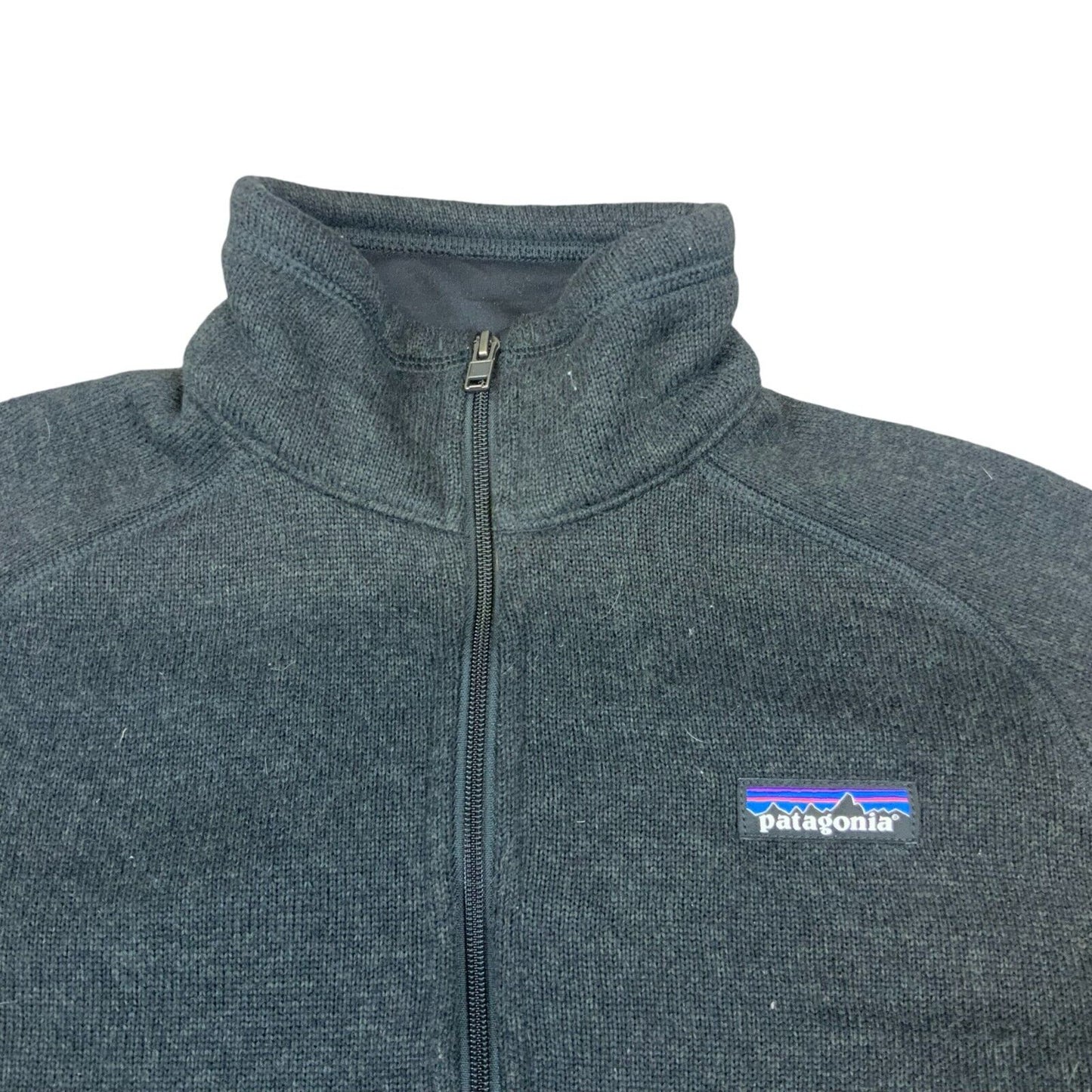 GENUINE PATAGONIA LADIES 1/2 ZIP PULLOVER FLEECE JACKET JUMPER CHARCOAL S 34”