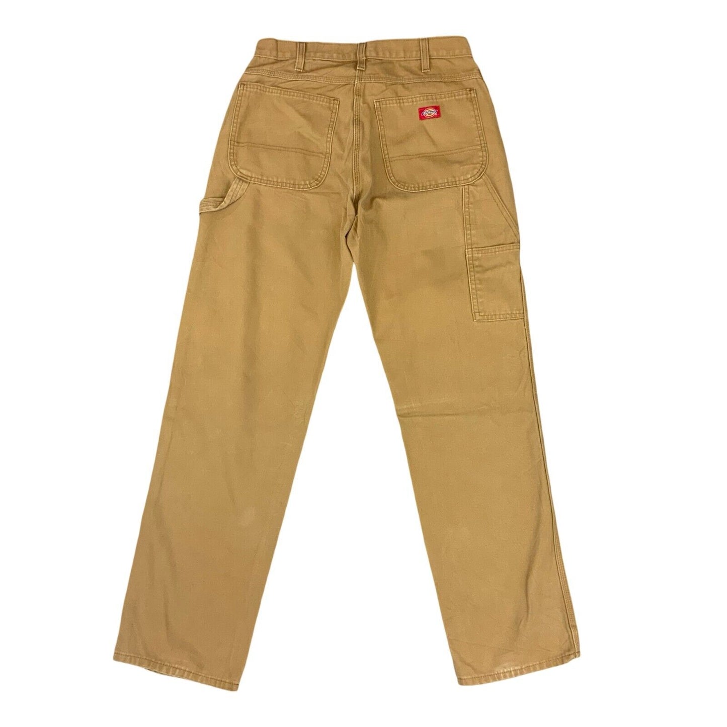 VTG DICKIES TAN DUCK CANVAS CARPENTER PANTS TROUSERS JEANS WORKWEAR 32W 33L