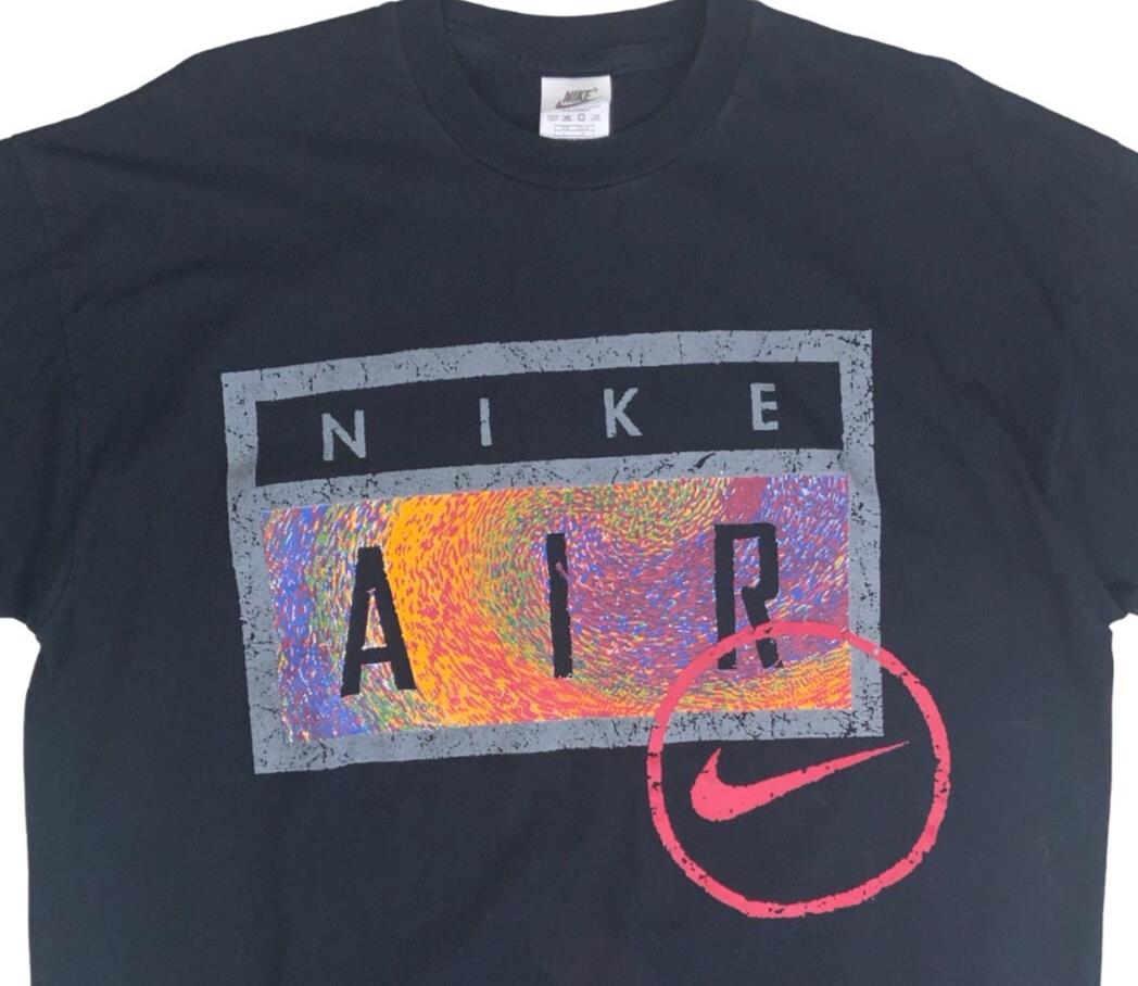 VTG 90S NIKE AIR GRAPHIC STREETWEAR SPORTS BIG PRINT TEE LARGE