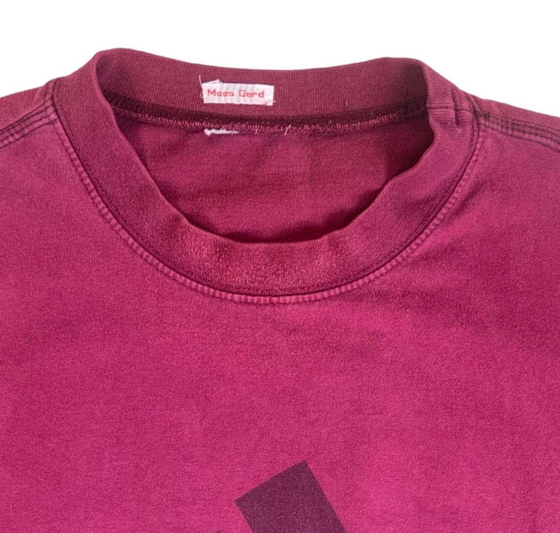 VTG 90S ADIDAS EQUIPMENT BURGUNDY RED CASUAL GRAPHIC SPORTS TEE LARGE