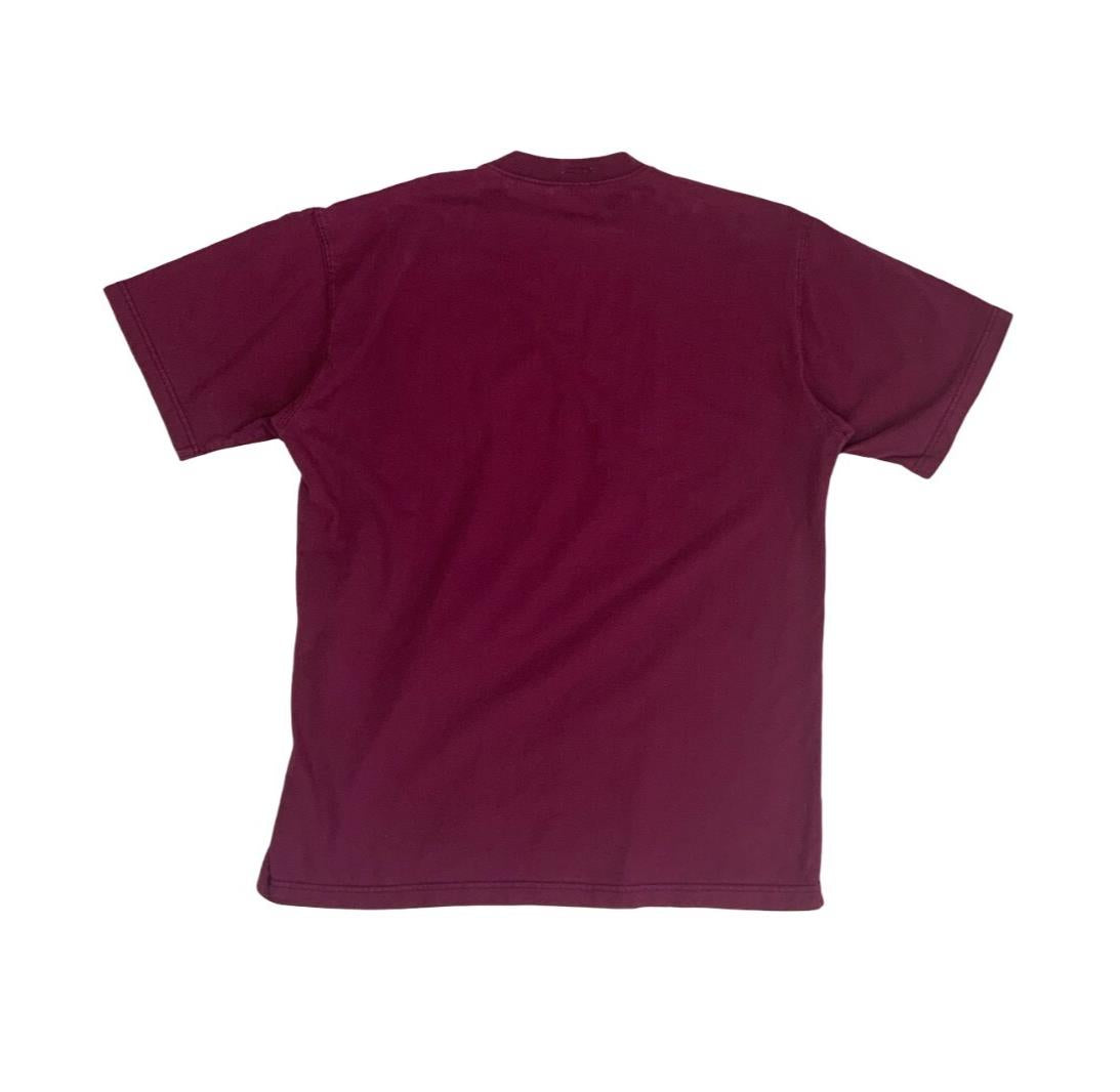 VTG 90S ADIDAS EQUIPMENT BURGUNDY RED CASUAL GRAPHIC SPORTS TEE LARGE