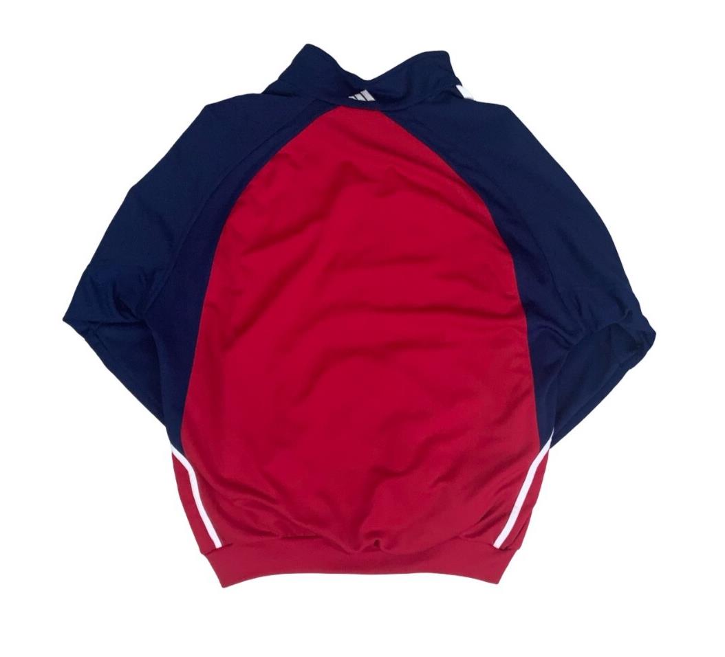 VTG ADIDAS FC BAYERN MUNICH RED BLUE FOOTBALL TRAINING TRACK JACKET 2XL