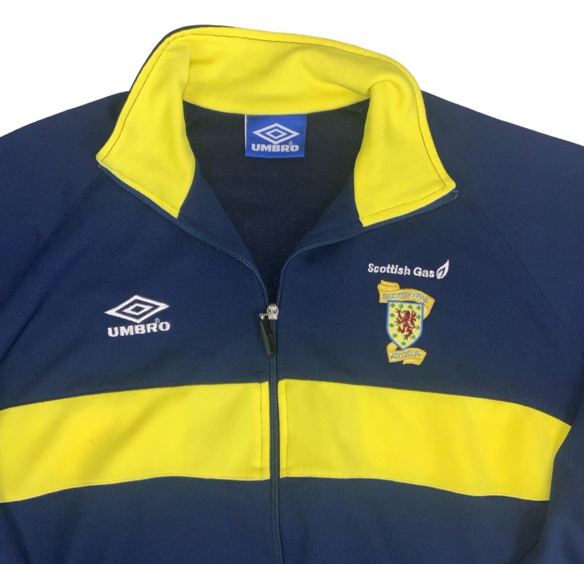 VTG 90S UMBRO RARE SCOTLAND FOOTBALL TRACK JACKET 2X-LARGE