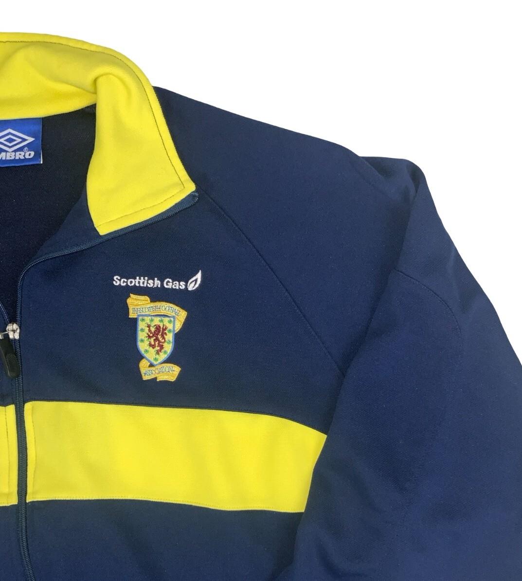 VTG 90S UMBRO RARE SCOTLAND FOOTBALL TRACK JACKET 2X-LARGE