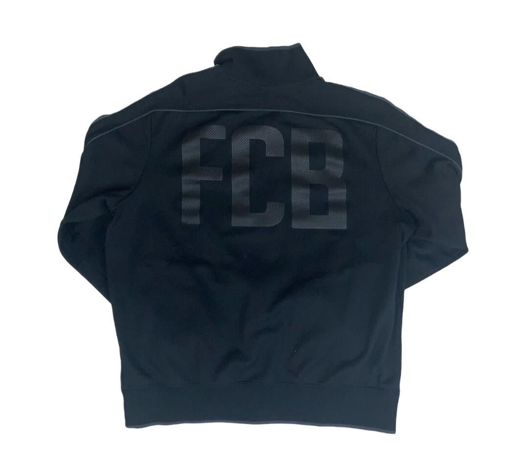 VTG NIKE FC BARCELONA BLACK TRAINING TRACK JACKET X-LARGE
