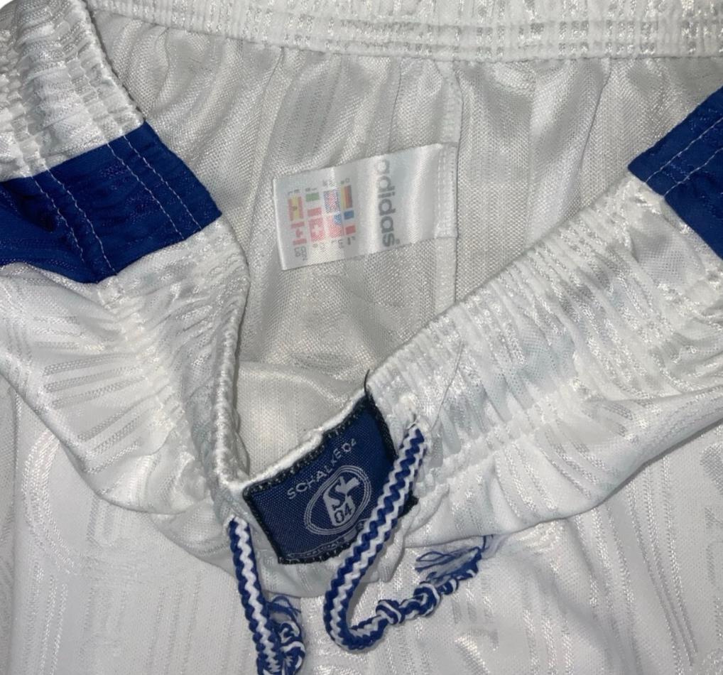 VTG 90S ADIDAS OFFICIAL SCHALKE 04 FC SPORTS AWAY SHORTS