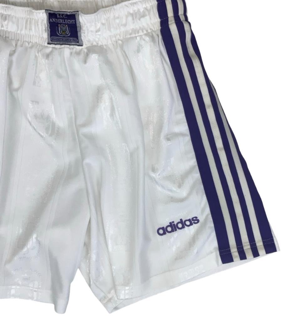 VTG 90S ADIDAS FOOTBALL RSC ALBERLECHT HOME SPORTS SHORTS XS