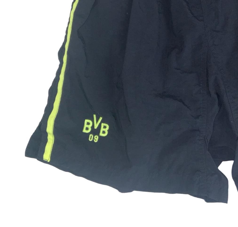 VTG 90S NIKE PREMIER BVB '09 BORUSSIA DORTMUND HOME FOOTBALL SHORTS XS