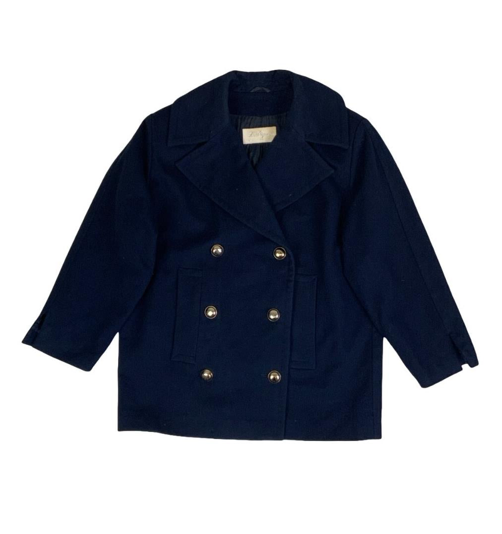 VTG 80S 90S LES COPAINS DOUBLE BREASTED ITALIAN WOOL BLAZER PEA COAT L 16