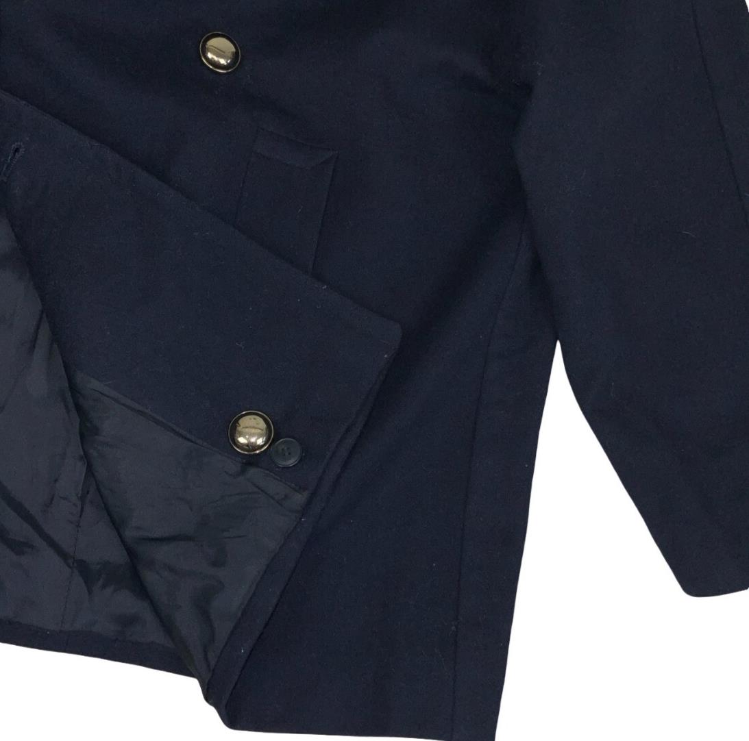 VTG 80S 90S LES COPAINS DOUBLE BREASTED ITALIAN WOOL BLAZER PEA COAT L 16