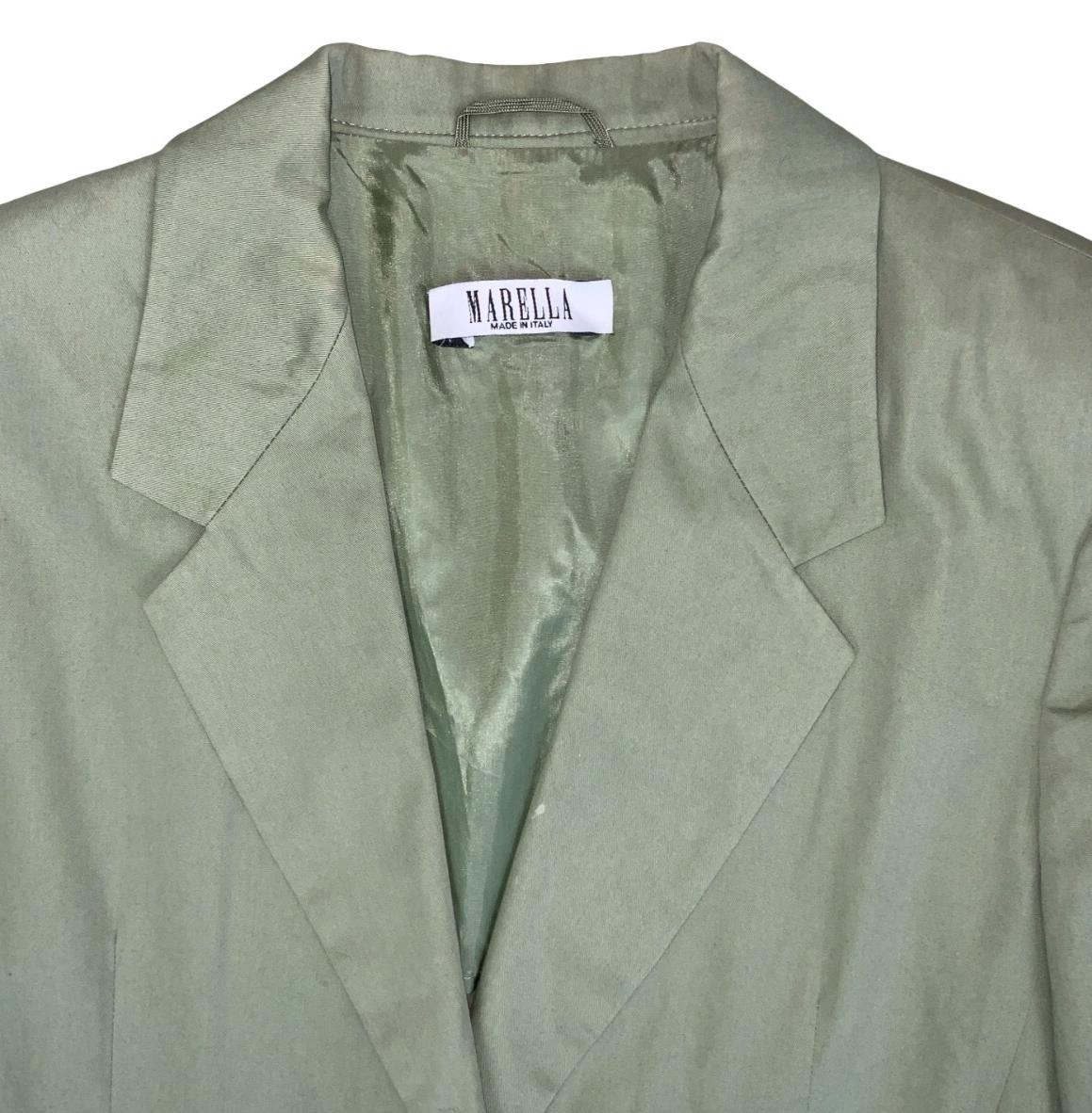 VTG 90S MARELLA LIGHT GREEN ITALIAN BLAZER JACKET UK 10