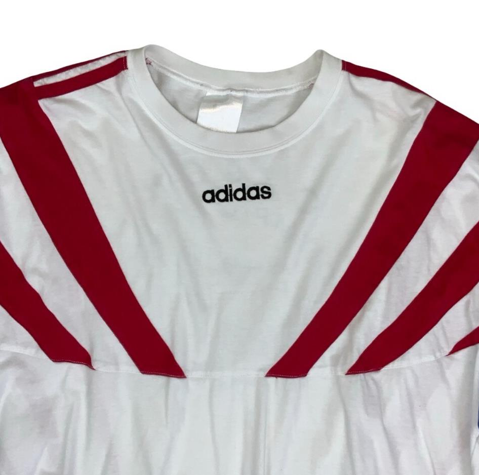 VTG RARE ADIDAS WHITE RED BLUE 1996 CZECH OLYMPIC TEAM ATLANTA SPORTS TEE XL