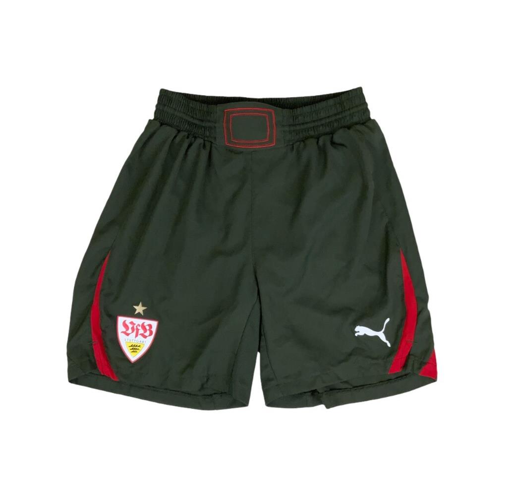 VTG VfB STUTTGART PUMA GREEN RED TRAINING FOOTBALL SHORTS XS