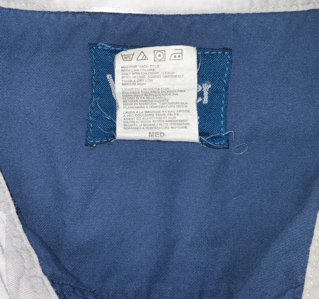 VTG 90S Y2K WRANGLER BLUE WHITE EMBROIDERED WESTERN LONG SLEEVED SHIRT XL