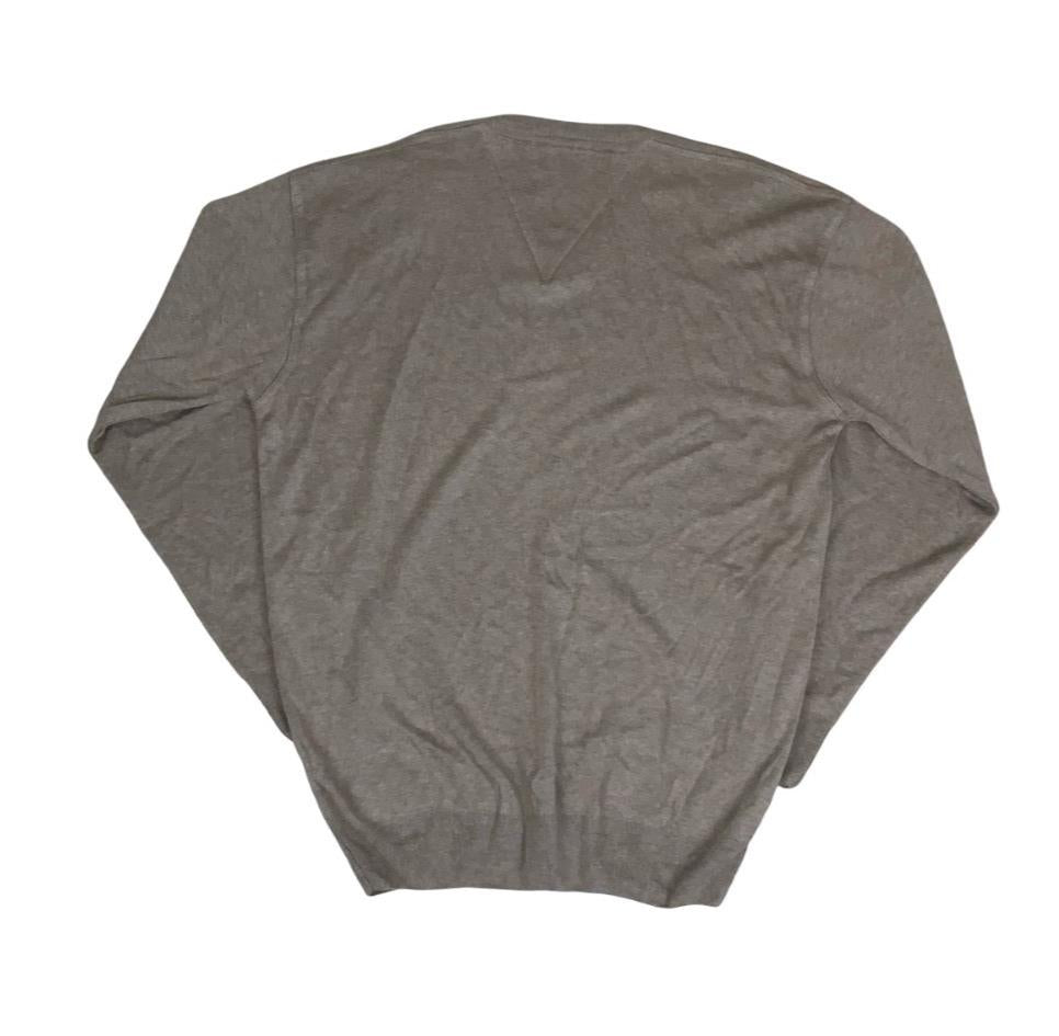 VTG POLO RALPH LAUREN BEIGE V-NECK SWEATSHIRT L XL
