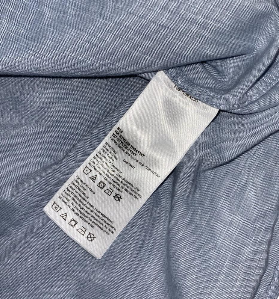 VTG 90S TIMBERLAND BLUE BUTTON-UP CASUAL LONG SLEEVED SHIRT 2XL