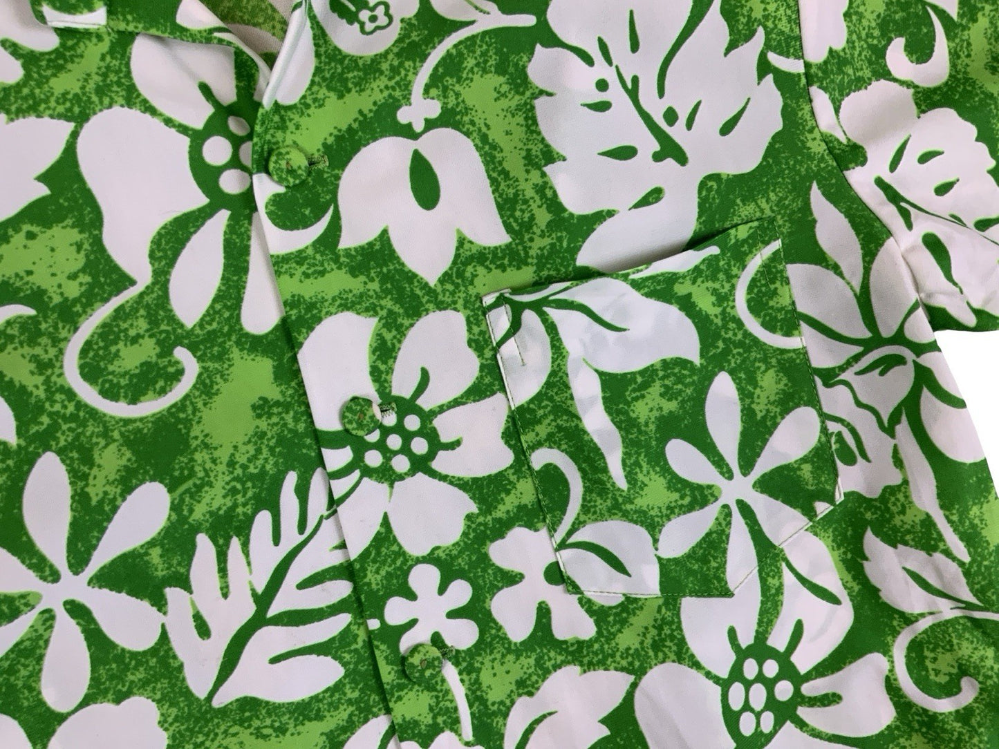 VTG 70s MARGOLIS MADE IN HAWAII HAWAIIAN ALOHA SHIRT TIKI ROCKABILLY SURF L 44”