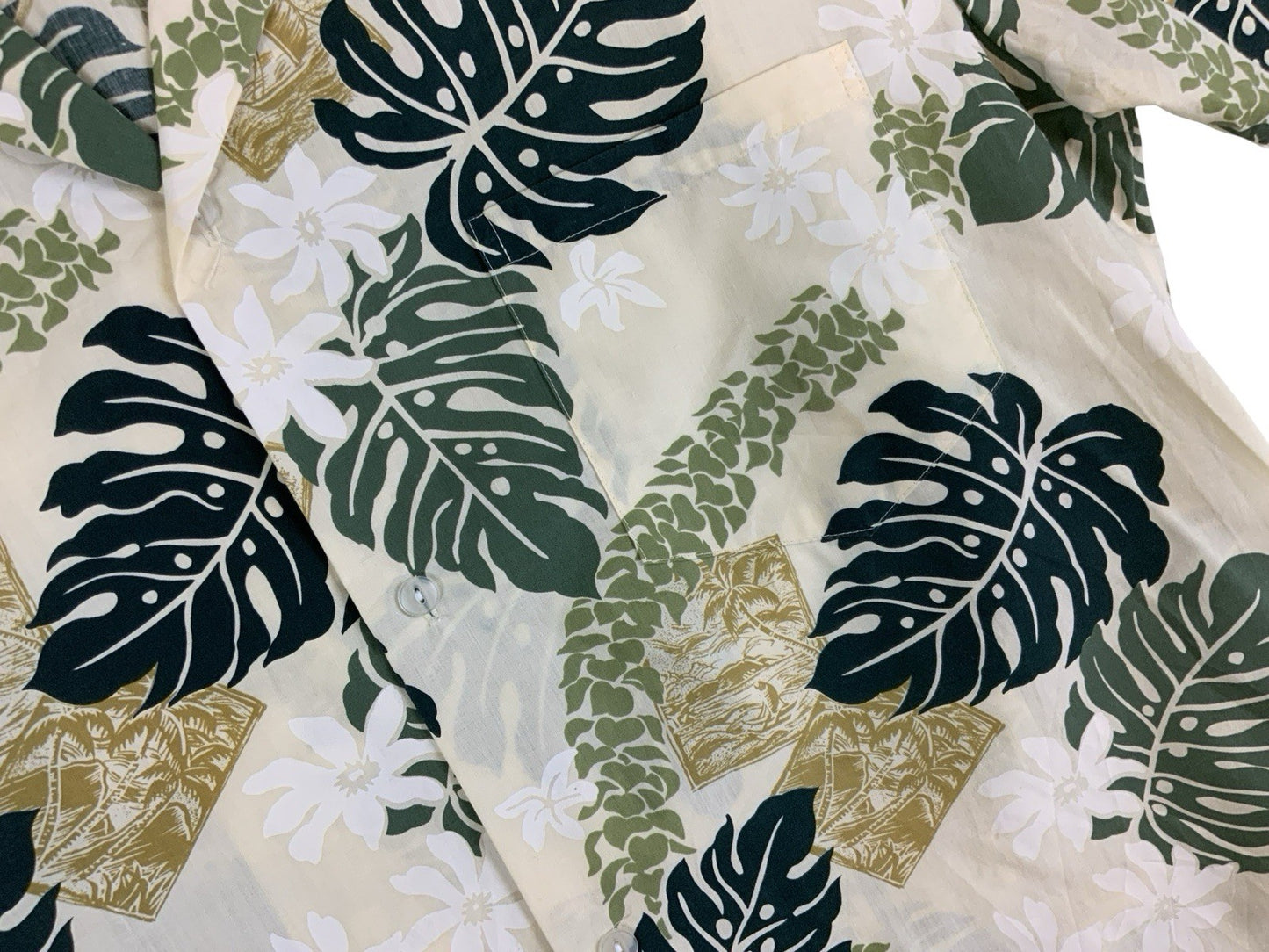 VTG WINNIE MADE IN HAWAII HAWAIIAN ALOHA SHIRT TIKI ROCKABILLY SURF XL 46”