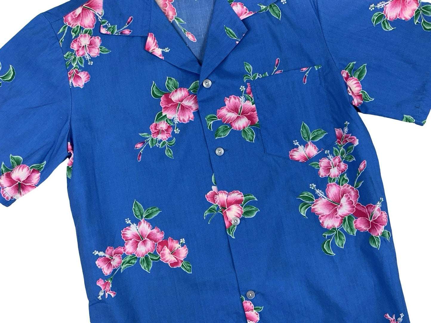 VTG 70s AIKANE MADE IN HAWAII HAWAIIAN ALOHA SHIRT TIKI ROCKABILLY SURF S 36”
