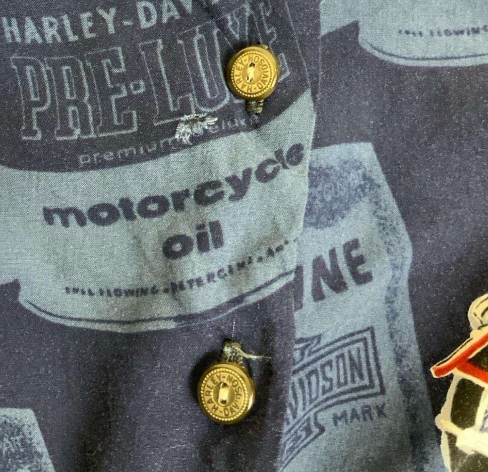 90S OFFICIAL HARLEY DAVIDSON GRUNGE BIKER GRAPHIC SLEEVELESS VEST BLOUSE M UK 12