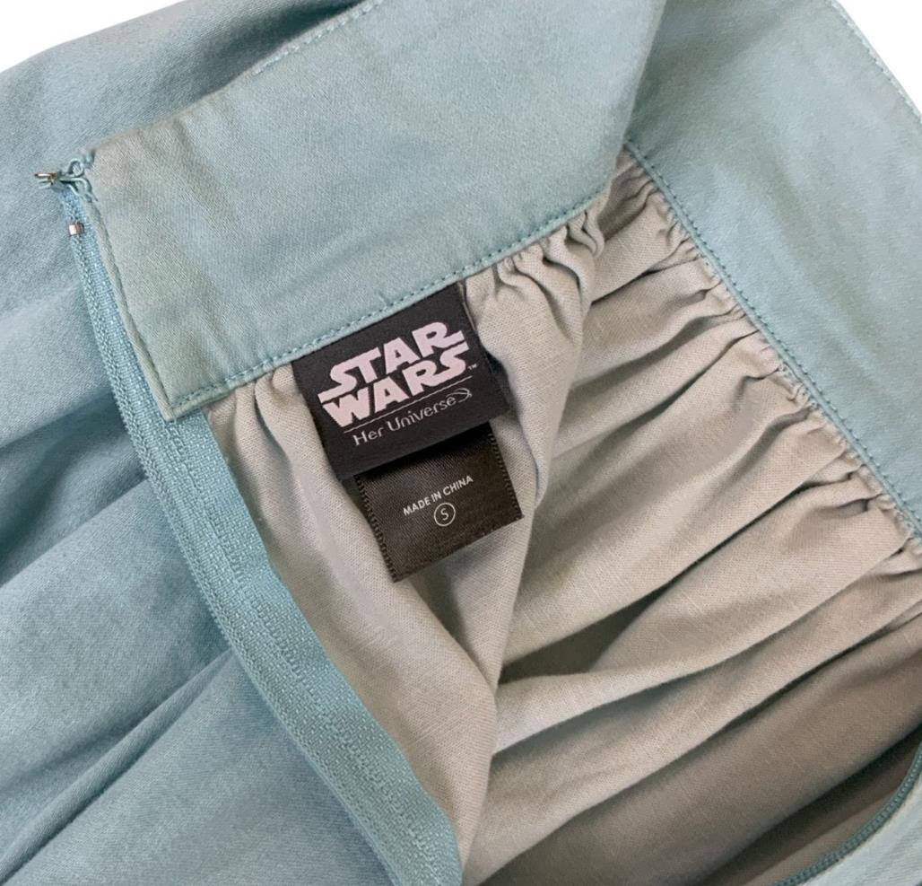 HER UNIVERSE STAR WARS NABOO LANDSCAPE WOVEN RETRO MIDI SKIRT X-SMALL 4 6