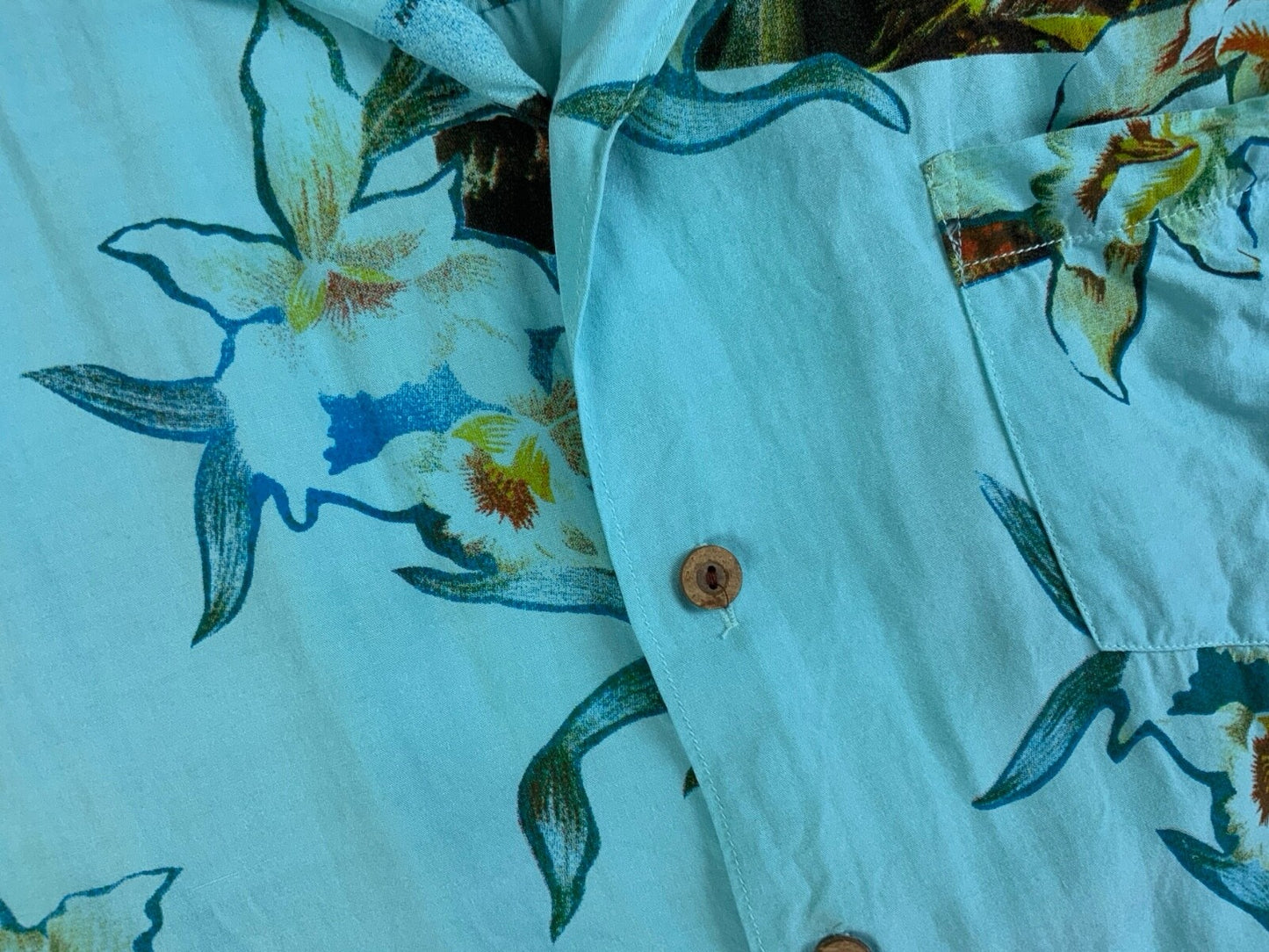VTG POI HONOLULU HAWAIIAN ALOHA SHIRT RAYON TIKI ROCKABILLY S 40”