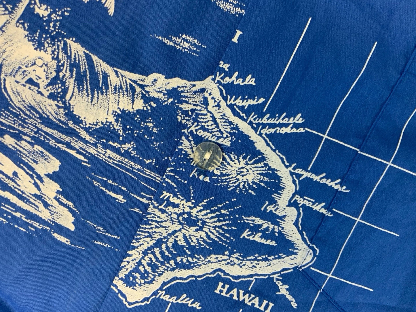 VTG JADE FASHIONS HAWAIIAN MADE ALOHA SHIRT COTTON TIKI ROCKABILLY L 42”